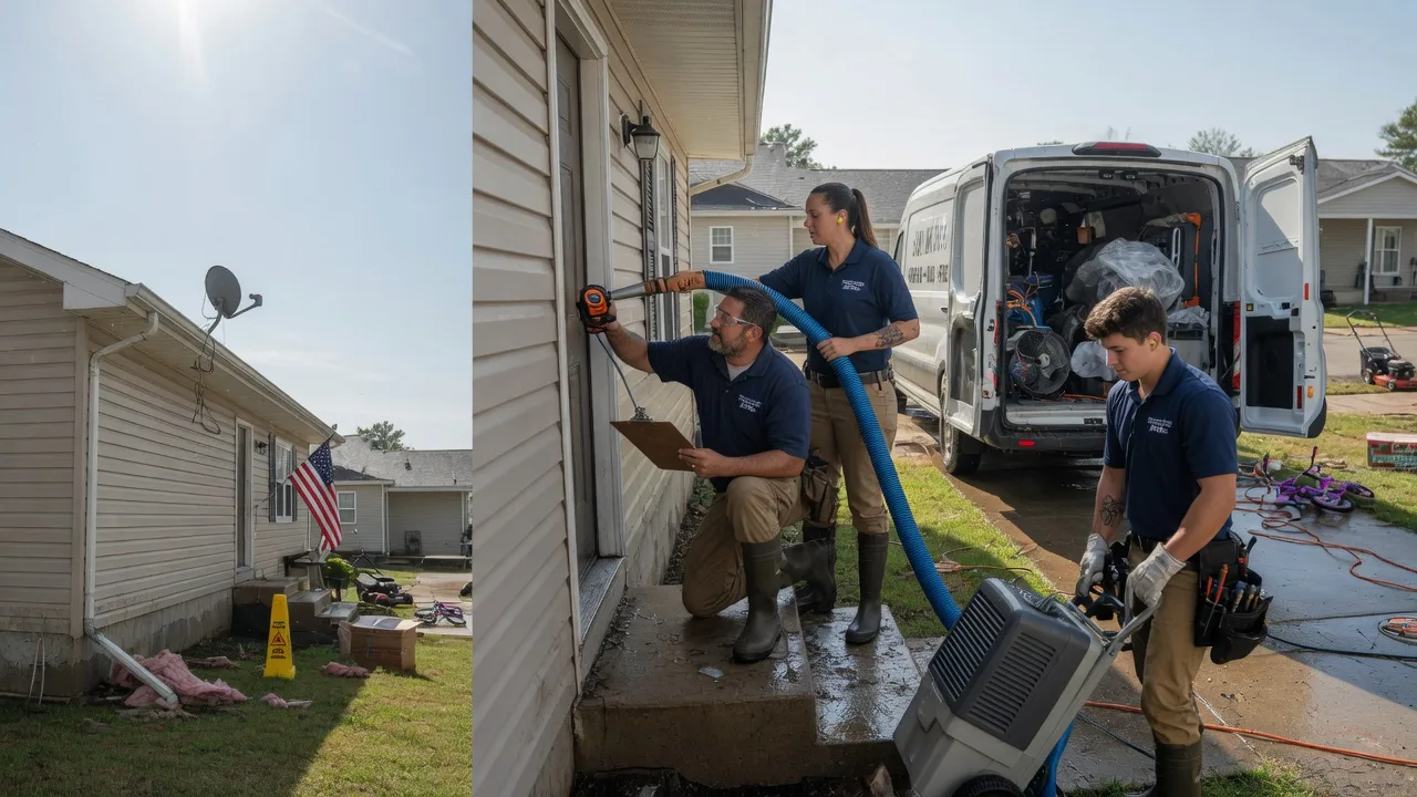 Ceiling Water Damage Restoration in Fiatt, IL near me